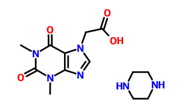 乙酸茶碱哌嗪盐